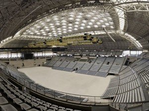Inside Palau Sant Jordi